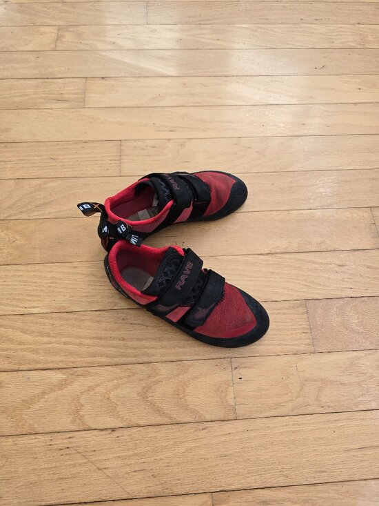 Climb X | Rave Strap red black sporty rock climbing shoes | MENS 7.5 main image 8